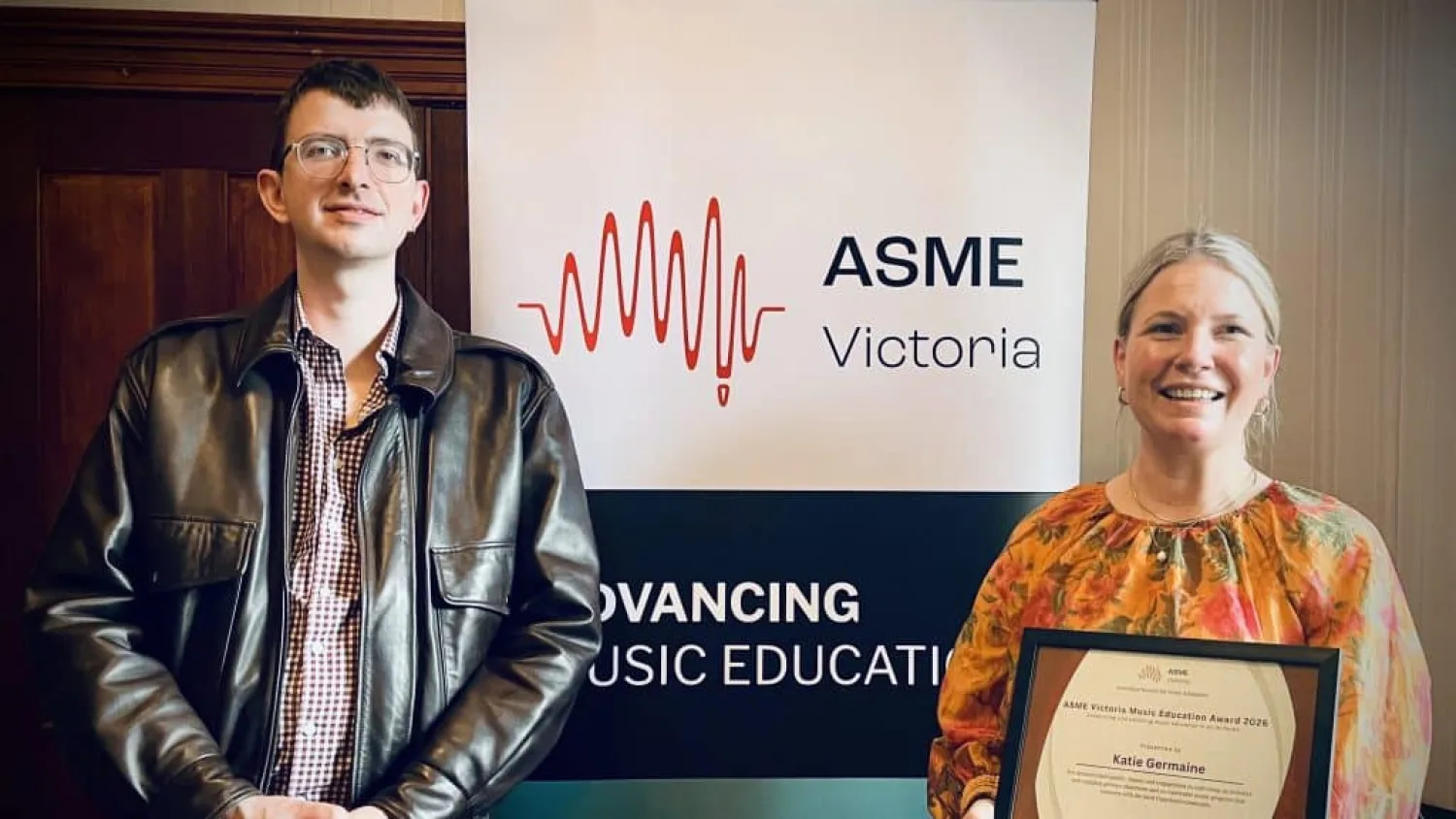 ASME Victoria Recognizes New Music Education Award Recipients at Private Ceremony