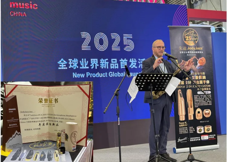 JodyJazz DV JC JODY CUSTOM Alto Mouthpiece Wins “Best New Product of the Year” at Music China 2025