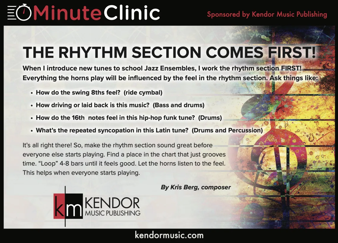 The Rhythm Section Comes First!