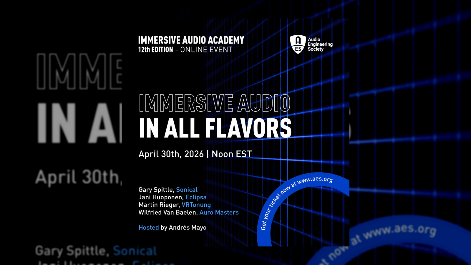 Aes Announces 12th Immersive Audio Academy Event