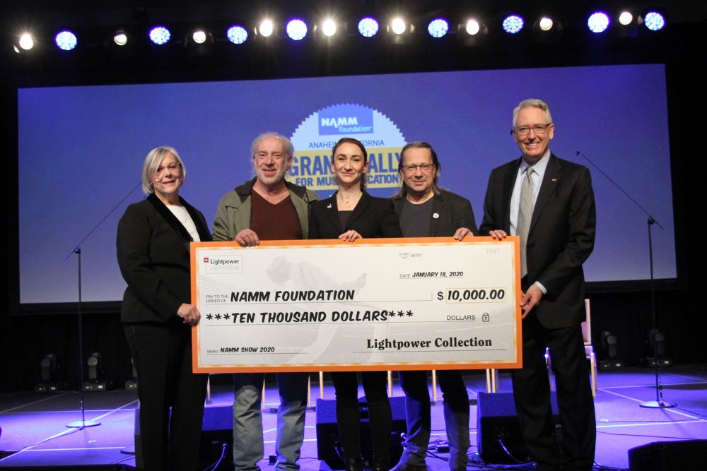 The Lightpower Collection Donates $10,000 to The NAMM Foundation