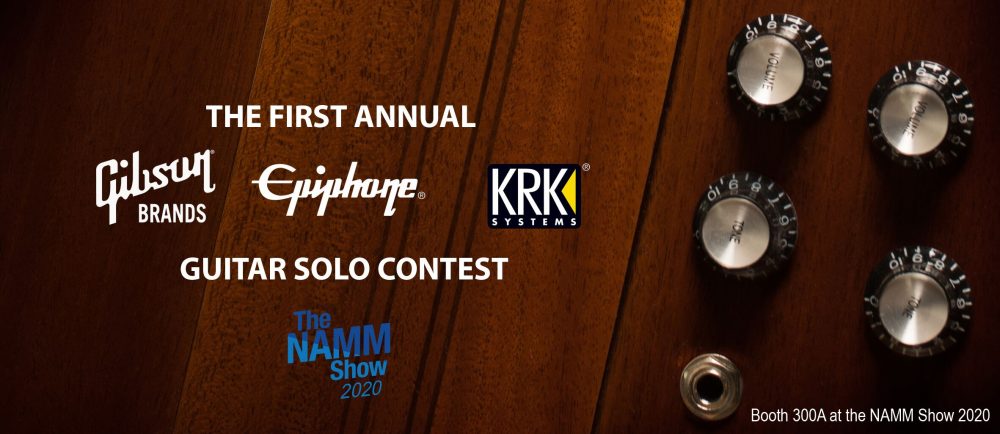 KRK Announces First Annual Gibson/Epiphone/KRK Guitar Solo Contest at NAMM 2020